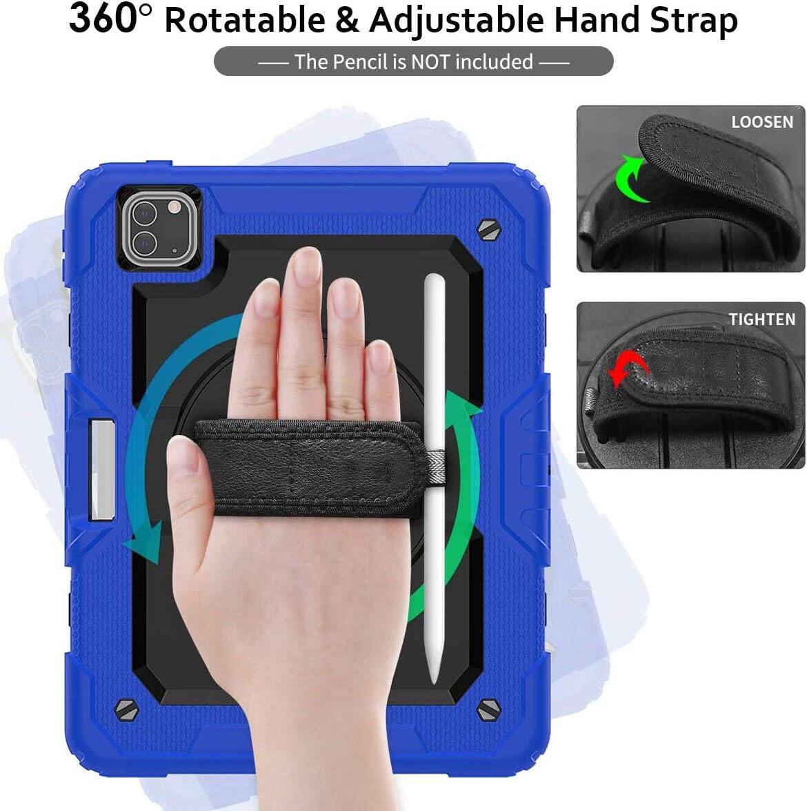 360° Rotatable & Adjustable Hand Strap  
— The Pencil is NOT included —  
LOOSEN  
TIGHTEN