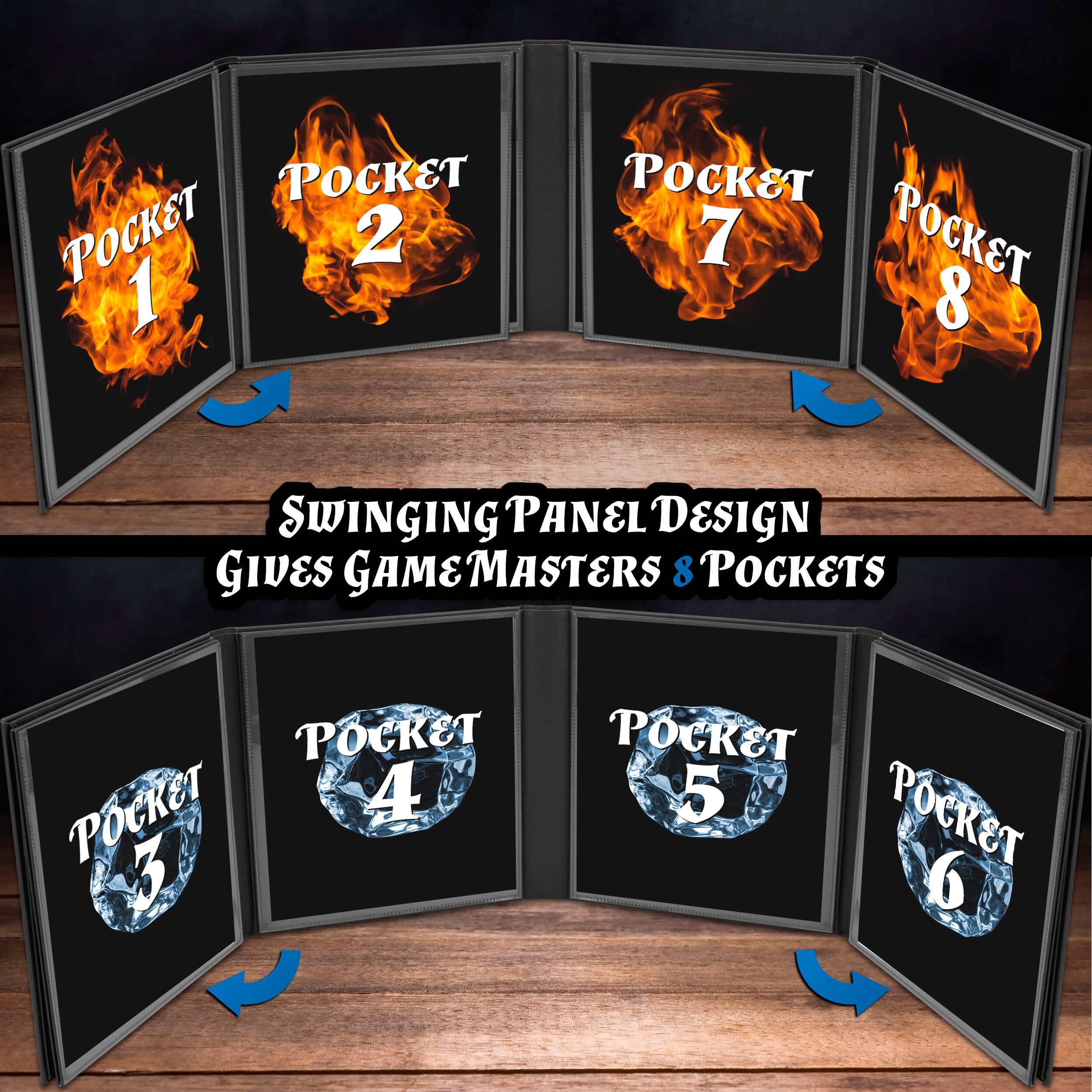 Swinging Panel Design Gives Game Masters & Pockets

Pocket 1  
Pocket 2  
Pocket 3  
Pocket 4  
Pocket 5  
Pocket 6  
Pocket 7  
Pocket 8