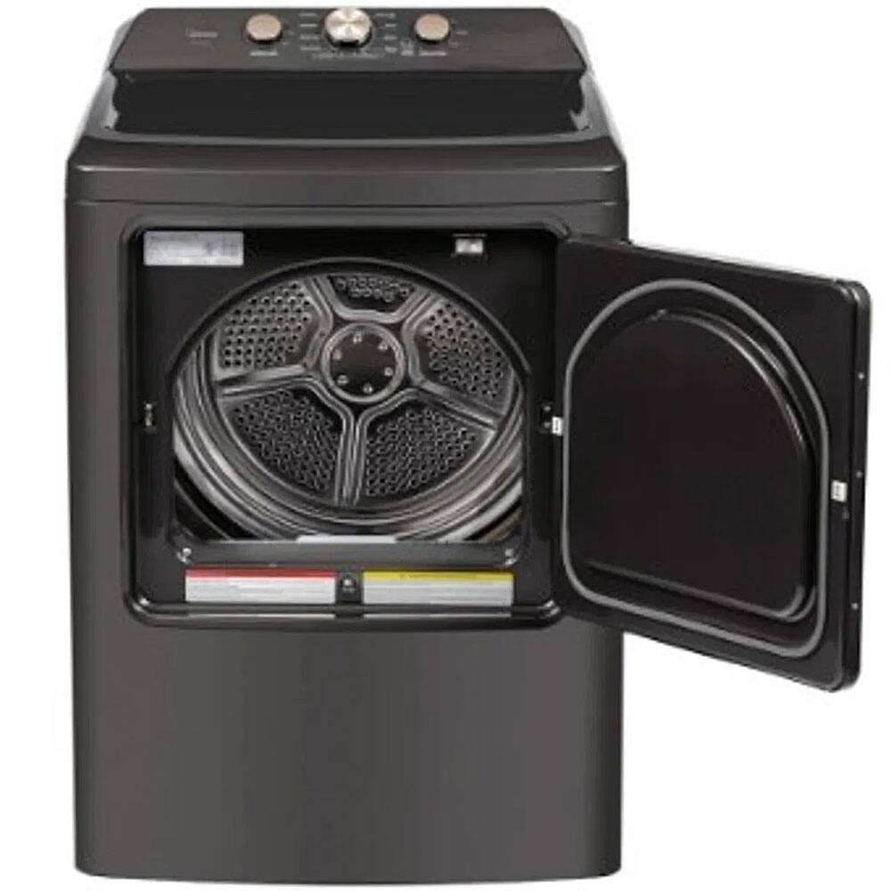 Left. Midea - 6.7 Cu. Ft. Front Load Electric Dryer with Sensor Dry - Gray.