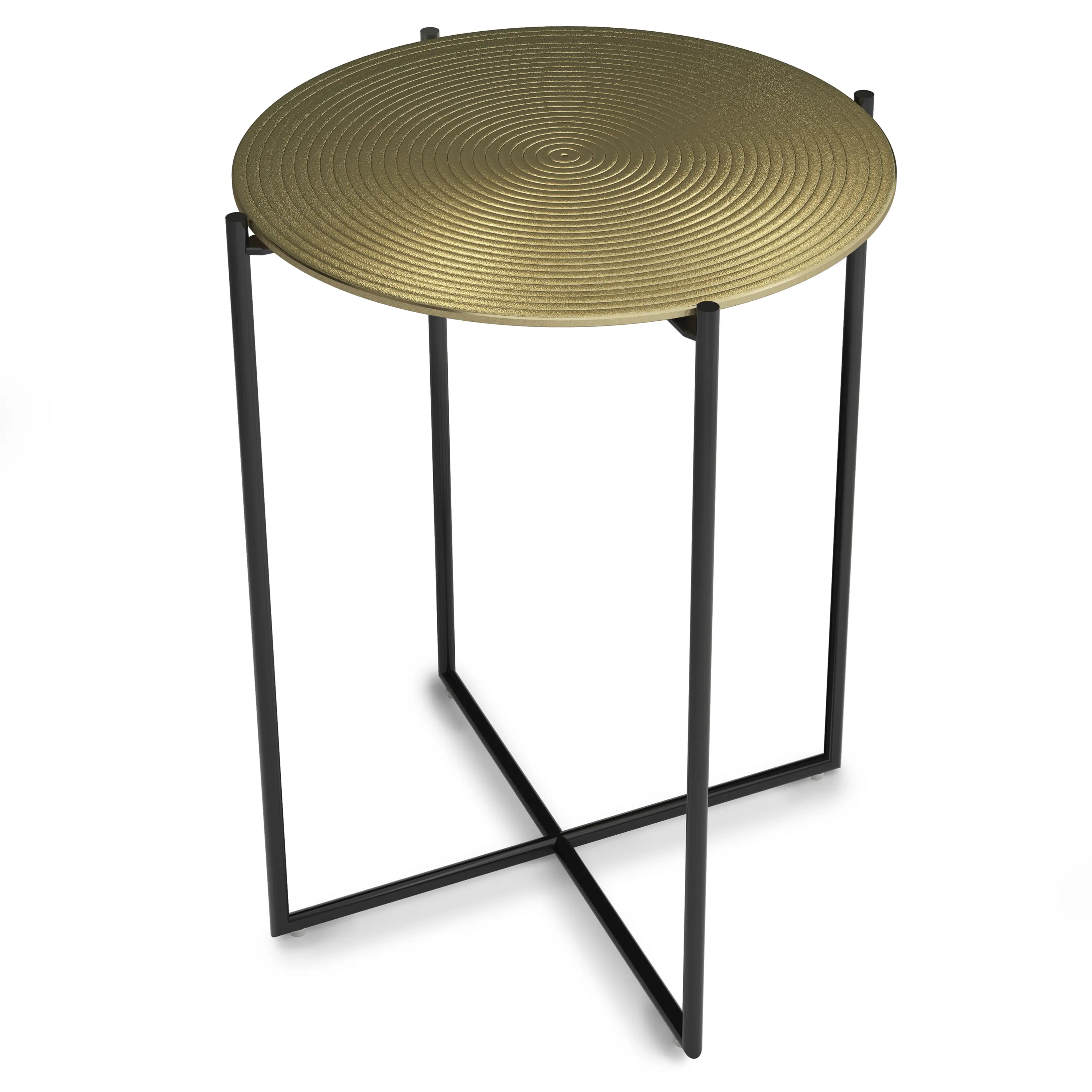 Simpli Home - Oliver Side Table - Gold/Brass