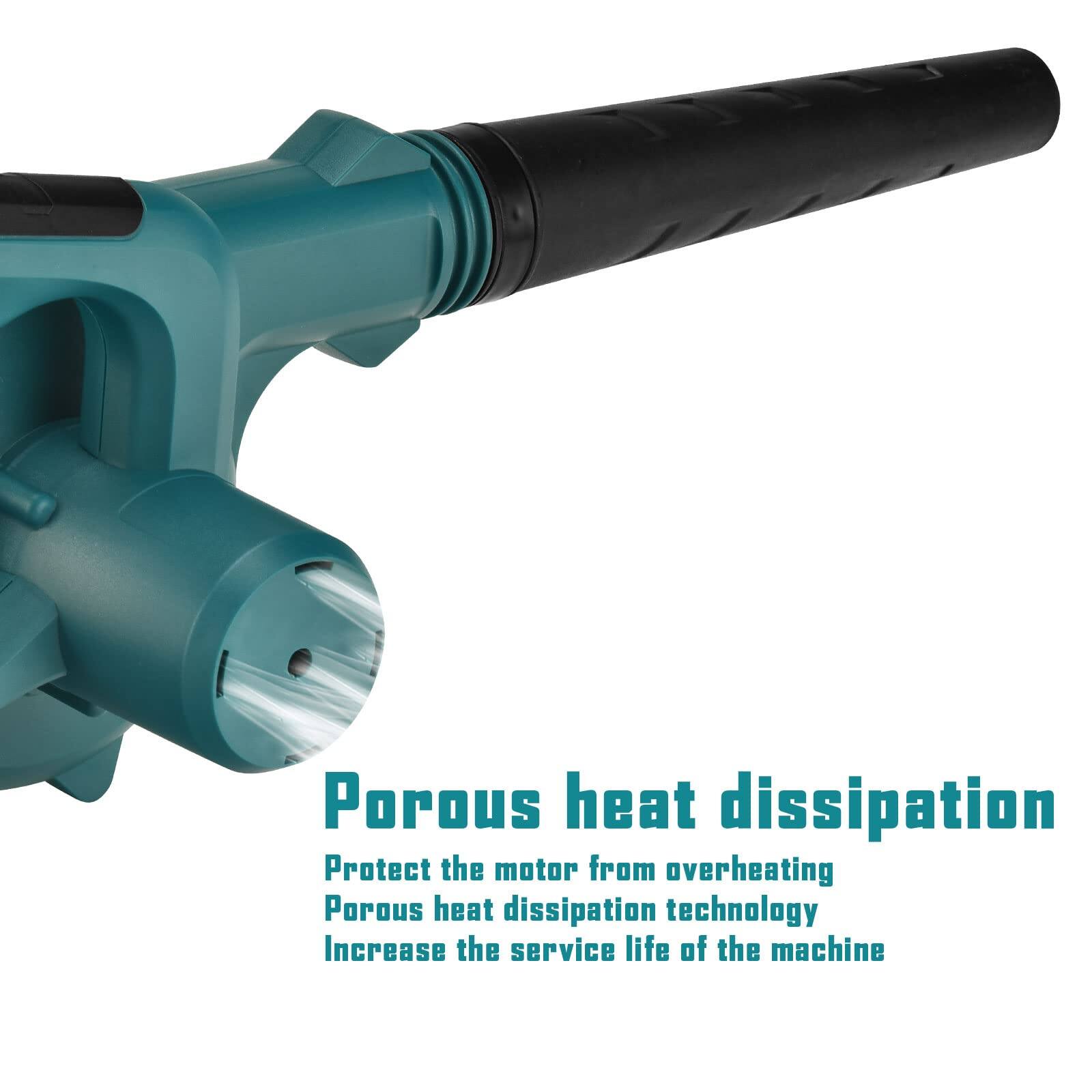 Porous heat dissipation  
Protect the motor from overheating  
Porous heat dissipation technology  
Increase the service life of the machine