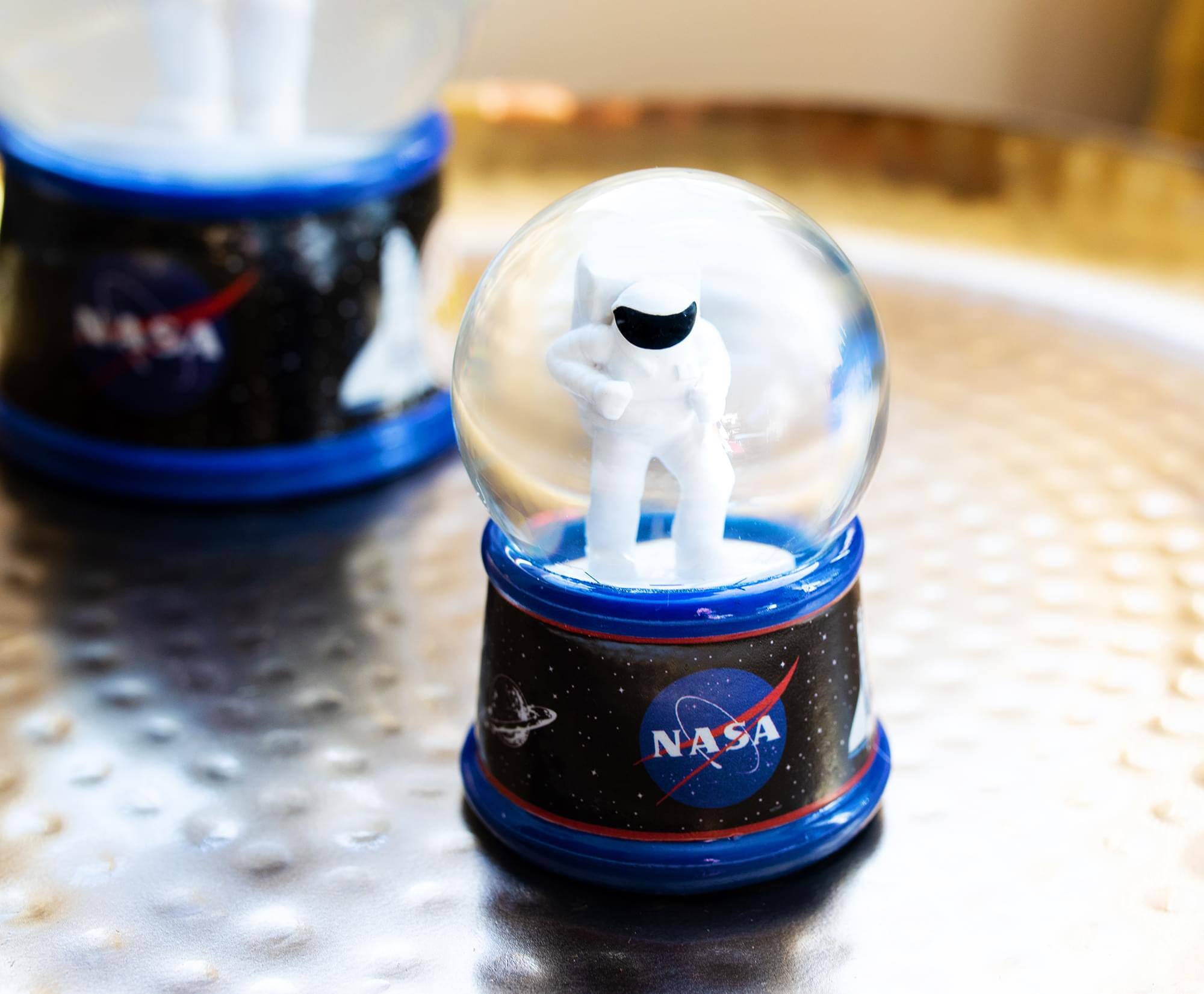 Alt View 10. Silver Buffalo - NASA Astronaut Light-Up Mini Snow Globe | 2 Inches Tall - Blue.