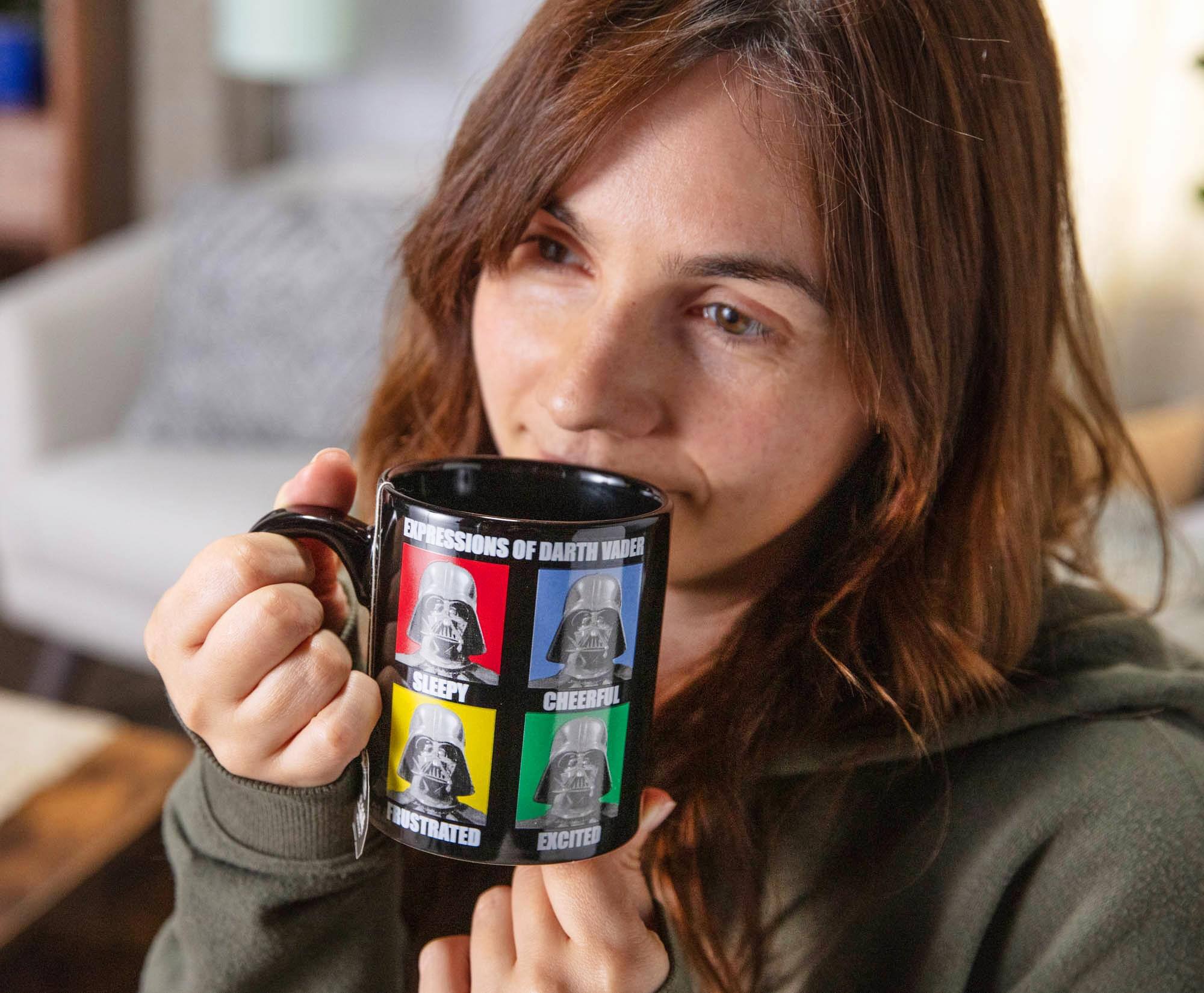 Expressions of Darth Vader  
Sleepy  
Cheerful  
Frustrated  
Excited