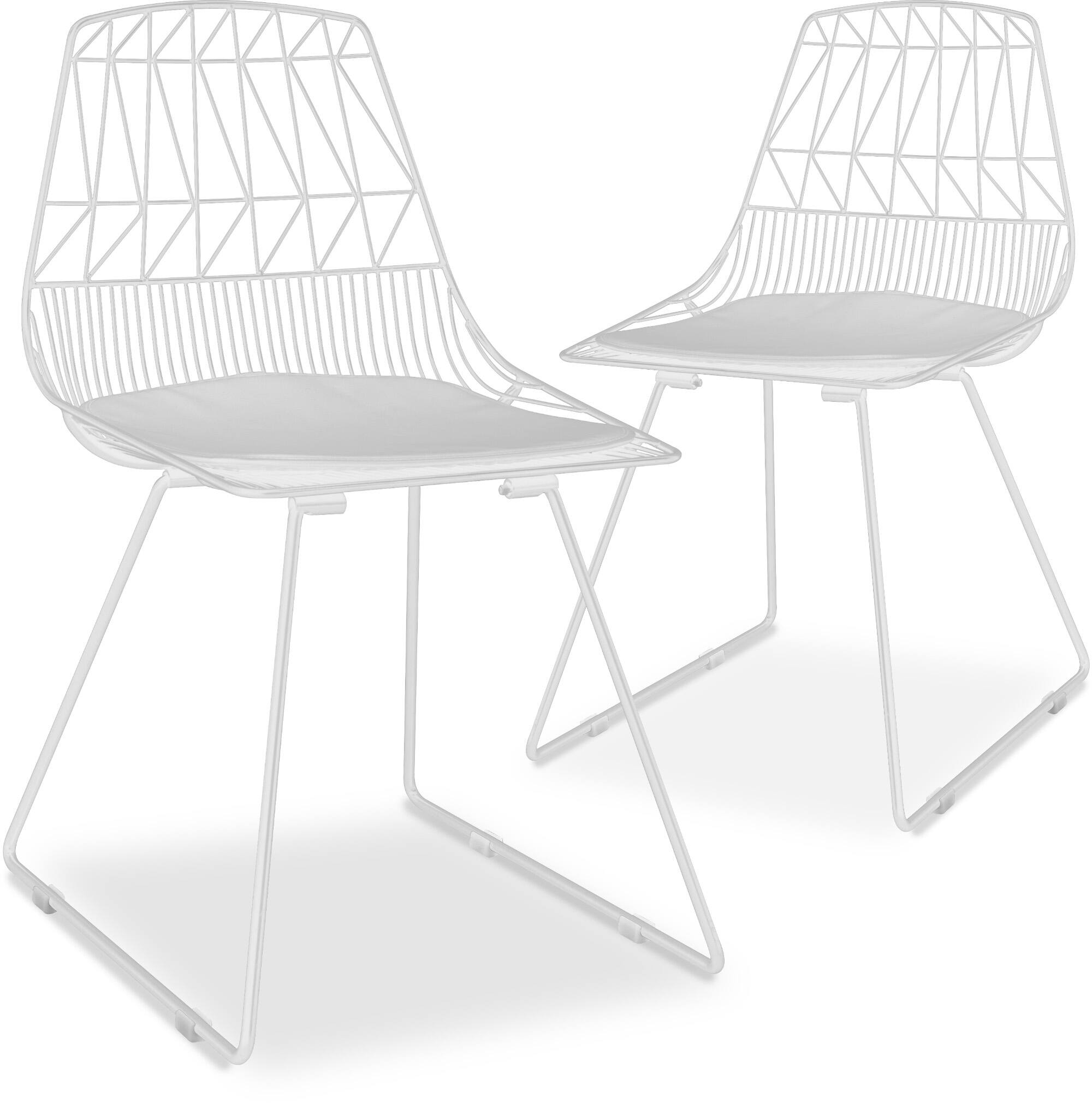 Alt View 4. Adore Decor - Adore Decor Vivi Dining Chair, Set of 2, White - White.