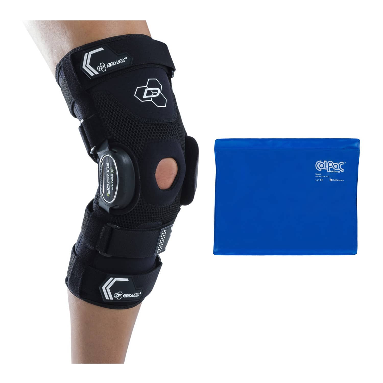 DonJoy - Performance BIONIC FULLSTOP Knee Brace ( Extra Large) and Ice Pack - Black price history on PriceWatchPro