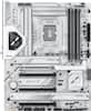 The image shows a close-up of a computer motherboard with various components, including a CPU fan, RAM, and a hard drive. The motherboard is made by Asus, and it features a space-themed design. The image also shows a close-up of the back of the motherboard, which includes a wifi card and a PCIe slot. The motherboard is designed for gaming purposes and is equipped with a variety of features to enhance the gaming experience.