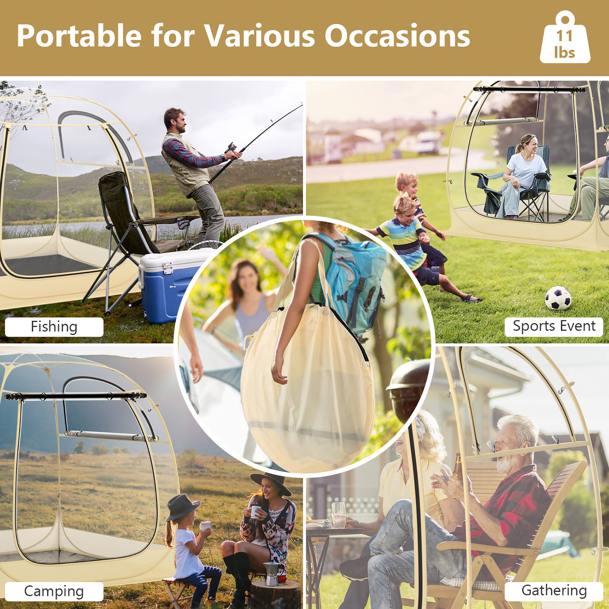 Portable for Various Occasions

11 lbs

Fishing  
Sports Event  
Camping  
Gathering