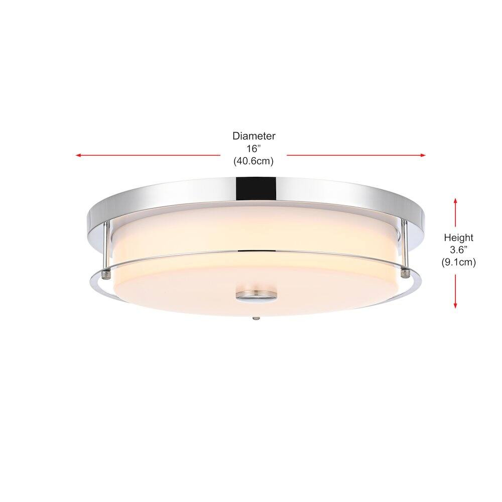 Living District - Kolson 16 Inch Led Flush Mount In - Chrome price history on PriceWatchPro