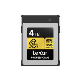 Lexar - 4TB Professional GOLD CFexpress 4.0 Type B Memory Card