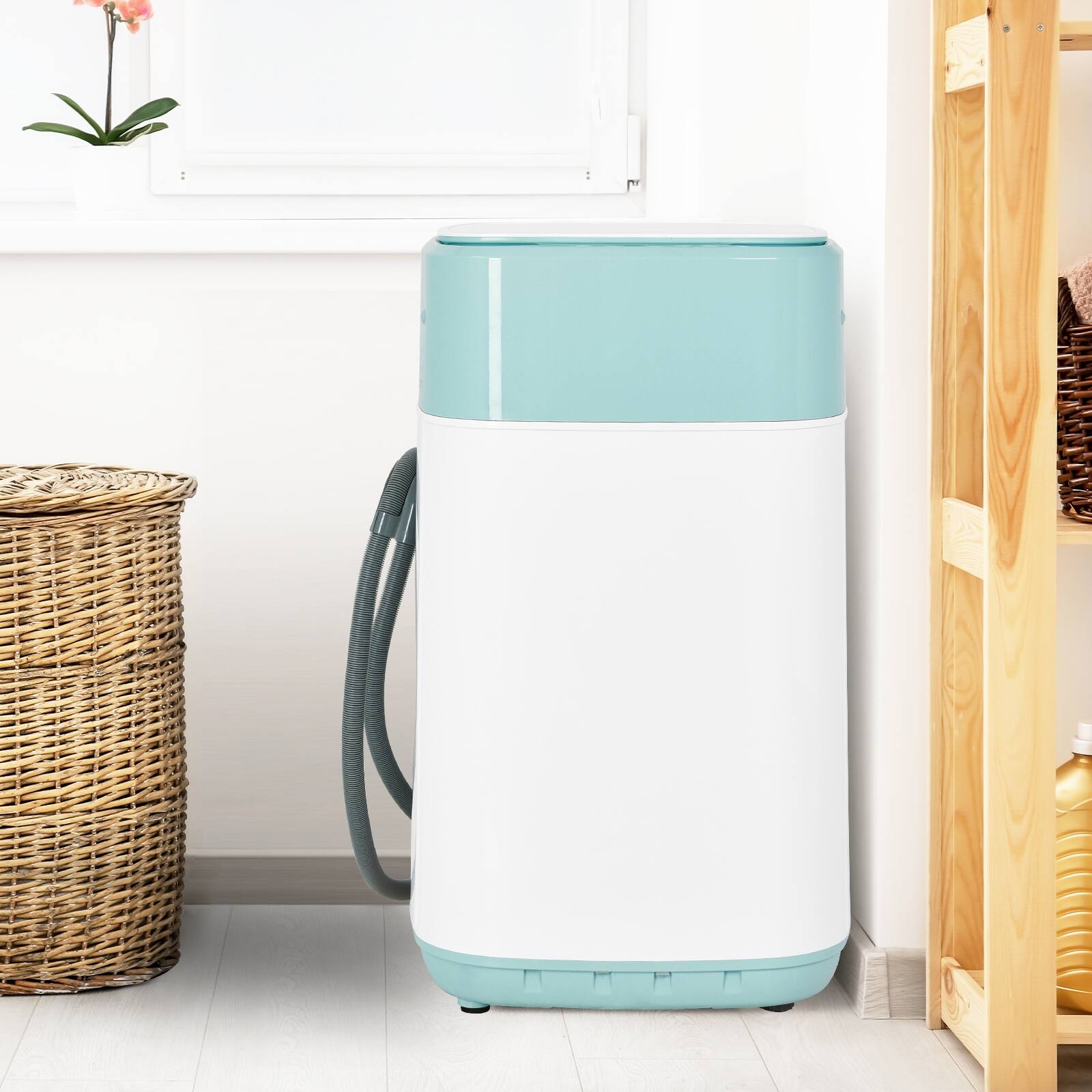 Alt View 9. HONGGE - 20V Cordless Mini Chainsaw, 8-Inch Cutting Capacity - Yellow.