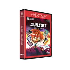 38 EVERCADE EVERCADE MULTI-GAME CARTRIDGE 8-BIT, 16-BIT, AND 32-BIT GAMES SUNSOFT COLLECTION 2 DATE PRIS'T WERO COLLECTION ET UuRa SNT 7 GAMES INCLUDED SUNSOFT
