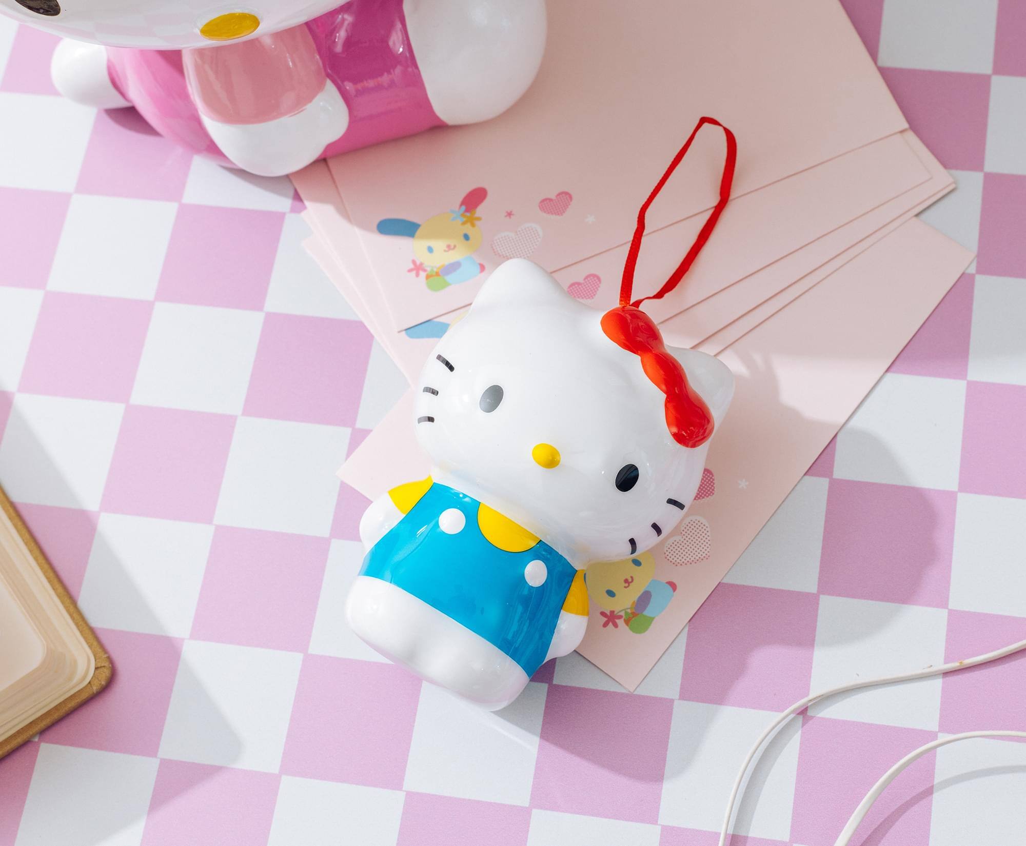 Alt View 3. Surreal Entertainment - Sanrio Hello Kitty 4-Inch Shatterproof Decoupage Ornament - Multi-Color.