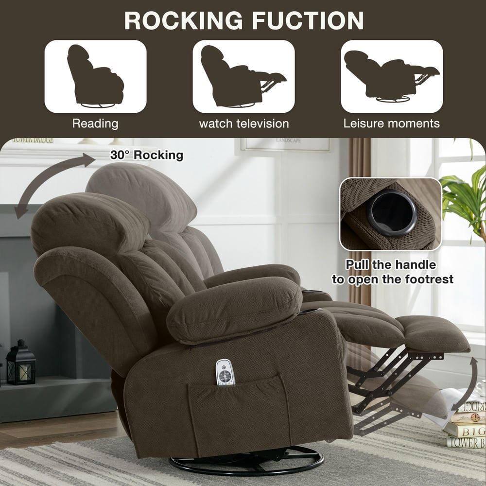 ROCKING FUNCTION

- Reading
- watch television
- Leisure moments

30° Rocking

Pull the handle to open the footrest