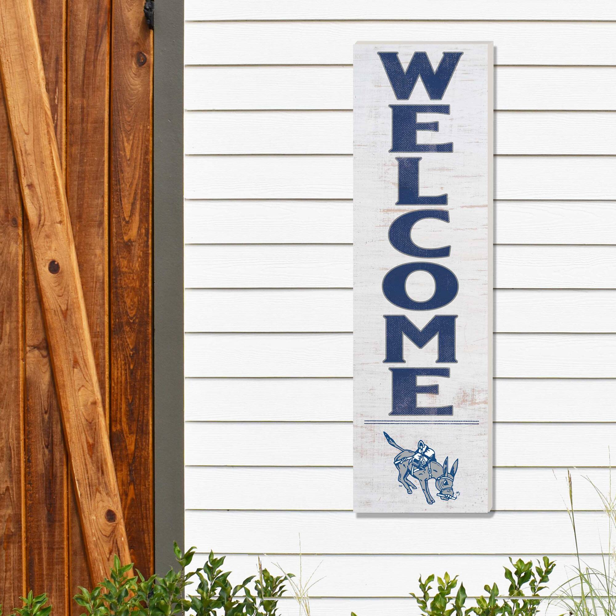 Alt View 1. Jardine - White Colorado School of Mines Orediggers 10'' x 35'' Indoor/Outdoor Welcome Sign - White.