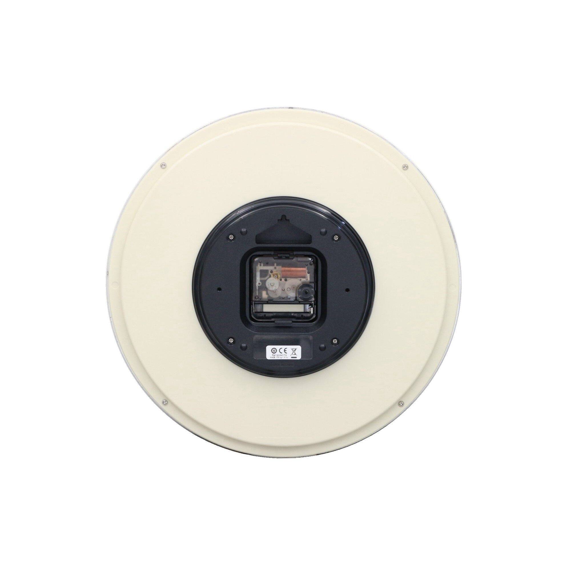 Back. Seiko - Seiko 12" Ultra-Modern Gold-Tone Wall Clock - Gold.