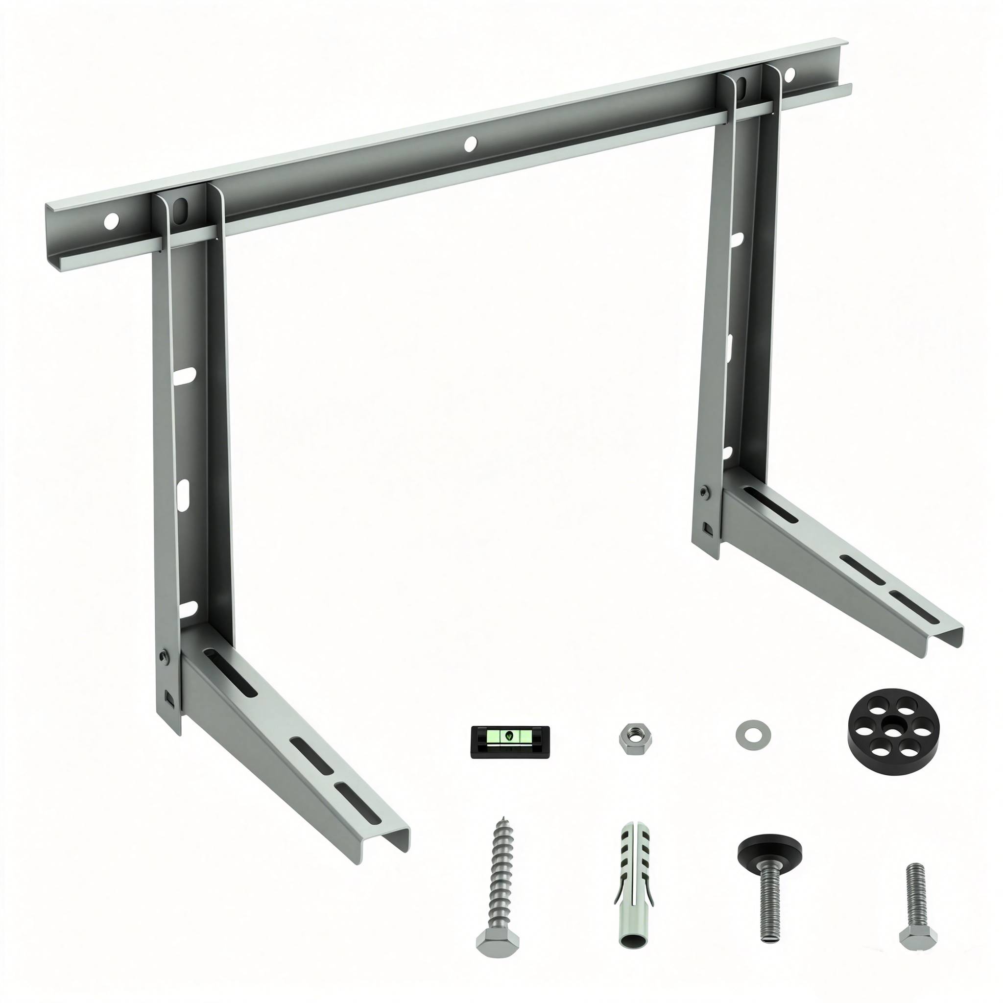 Alt View 7. Winado - Mini Split AC Wall Mounting Bracket, Heavy Duty Support Wall Bracket for Split Air Conditioner, Holds Up to 150 lbs - White.