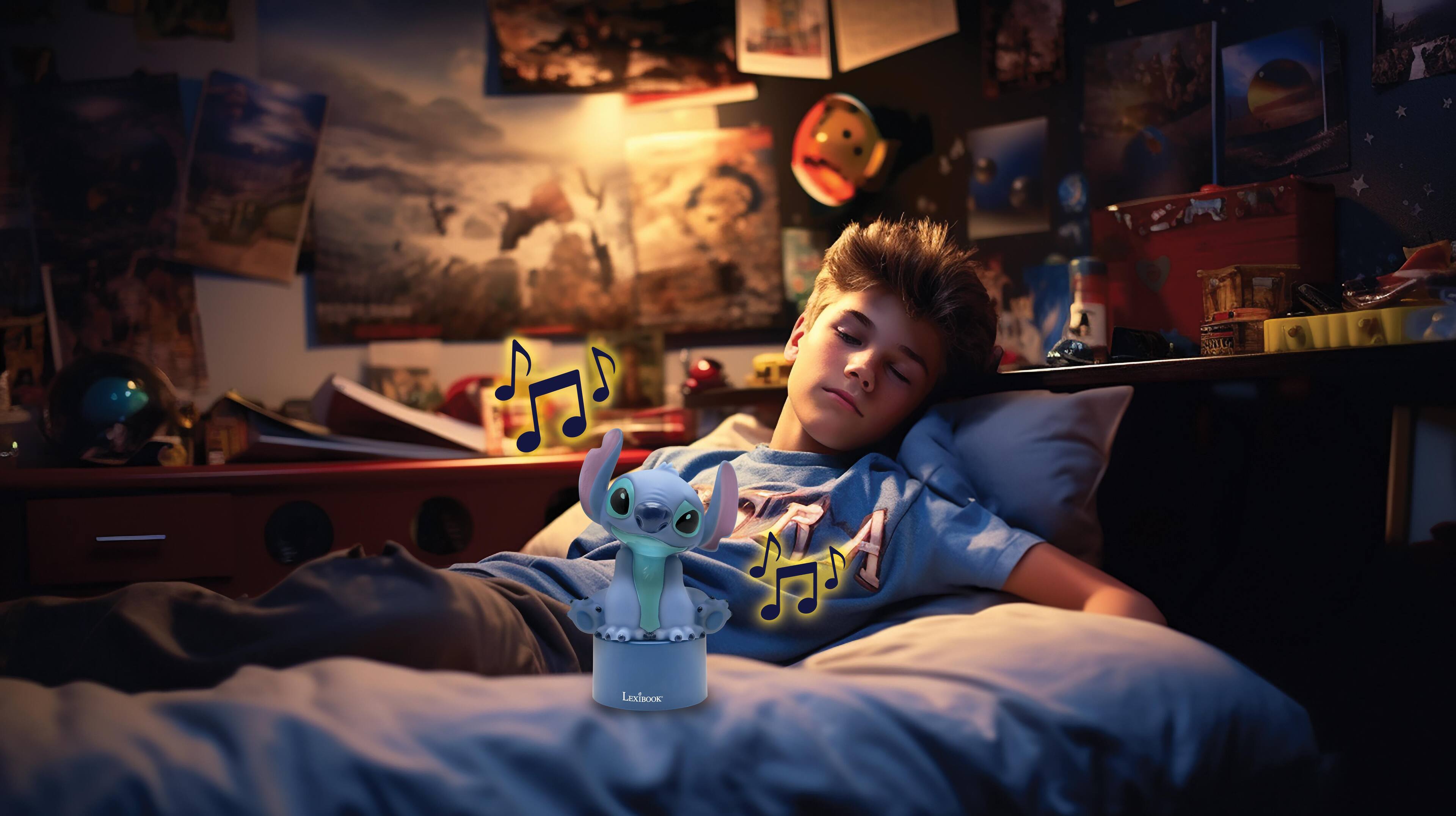 Alt View 5. Lexibook - Disney Stitch Nightlight Bluetooth Speaker.