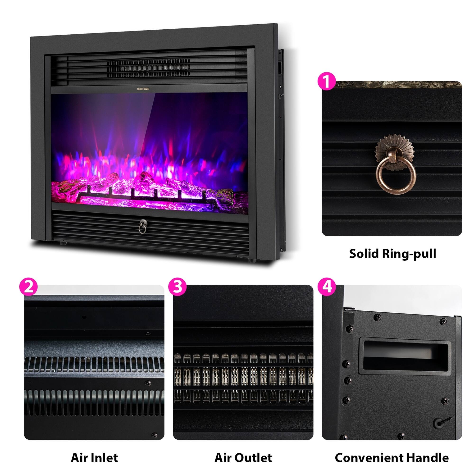 1. Solid Ring-pull
2. Air Inlet
3. Air Outlet
4. Convenient Handle