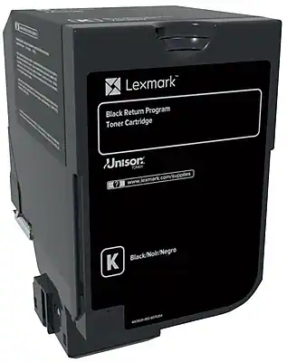 Lexmark
Black Return Program
Toner Cartridge
Unison
www.lexmark.com/supplies
Black/Noir/Negro
K