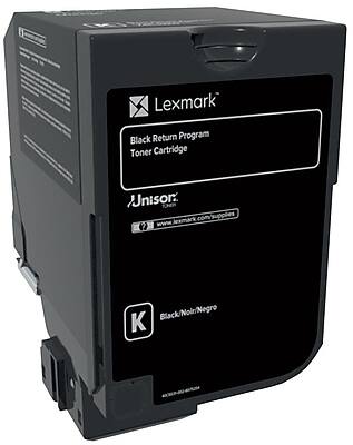 Lexmark  
Black Return Program  
Toner Cartridge  

Unison  

www.lexmark.com/supplies  

Black/Noir/Negro  

K