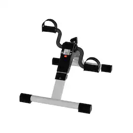 Wakeman - Under Desk Bike with Calorie Tracker - Gray/Black