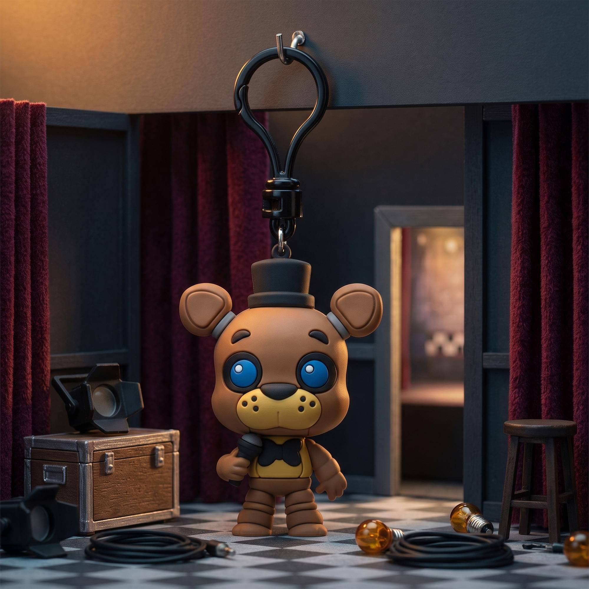 Alt View 3. Monogram - Five Nights at Freddy's Series 1 Blind Bag 3D Foam Bag Clips | 3 Random.