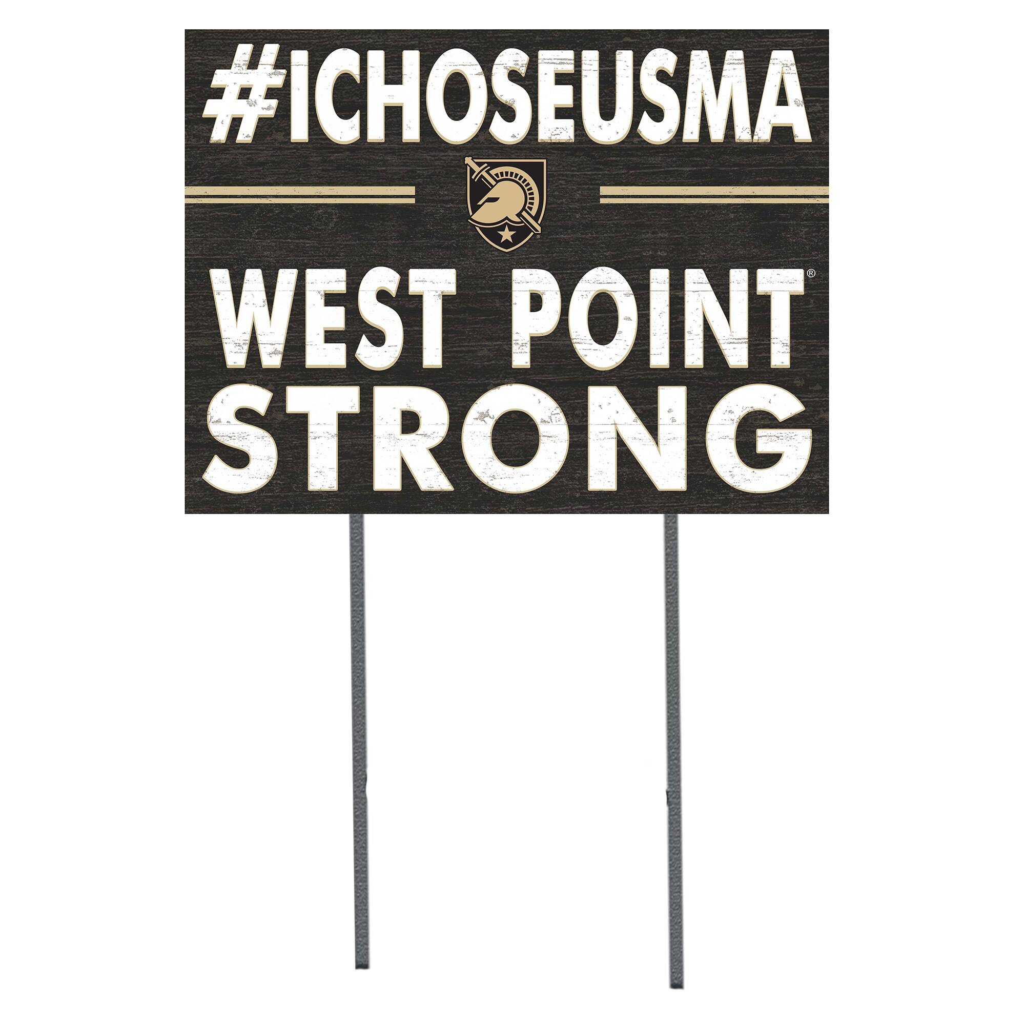 Army Black Knights 18'' x 24'' I Chose Lawn Sign