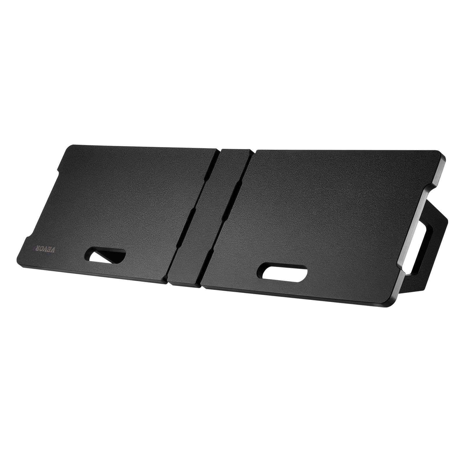 Alt View 5. VEVOR - Soccer Rebounder Board, 45"X13" Portable Soccer Wall with 2 Angles Rebound, Foldable HDPE Kickback Rebound Board - Black.