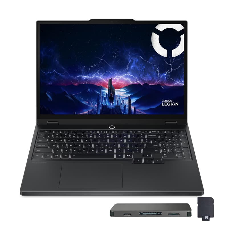 Lenovo - Legion Pro 5i 16" WQXGA Gaming Laptop,Core Ultra 7 255HX,64GB RAM,2TB SSD+1TB Dock Set,RTX 5070,Win 11 - Black