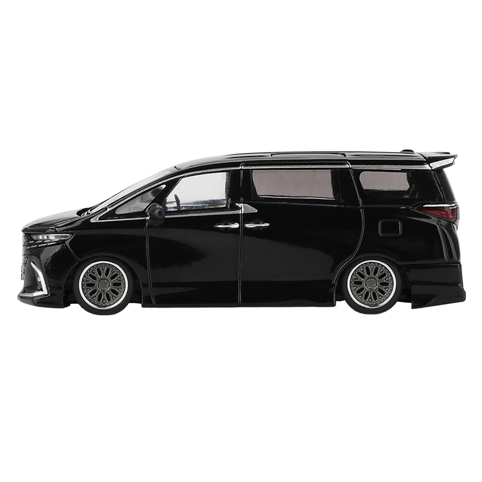 Alt View 1. True Scale Miniatures - Toyota Alphard 40 KUHL Van RHD (Right Hand Drive) Black Limited Edition 1/64 Diecast Model Car by Mini GT.