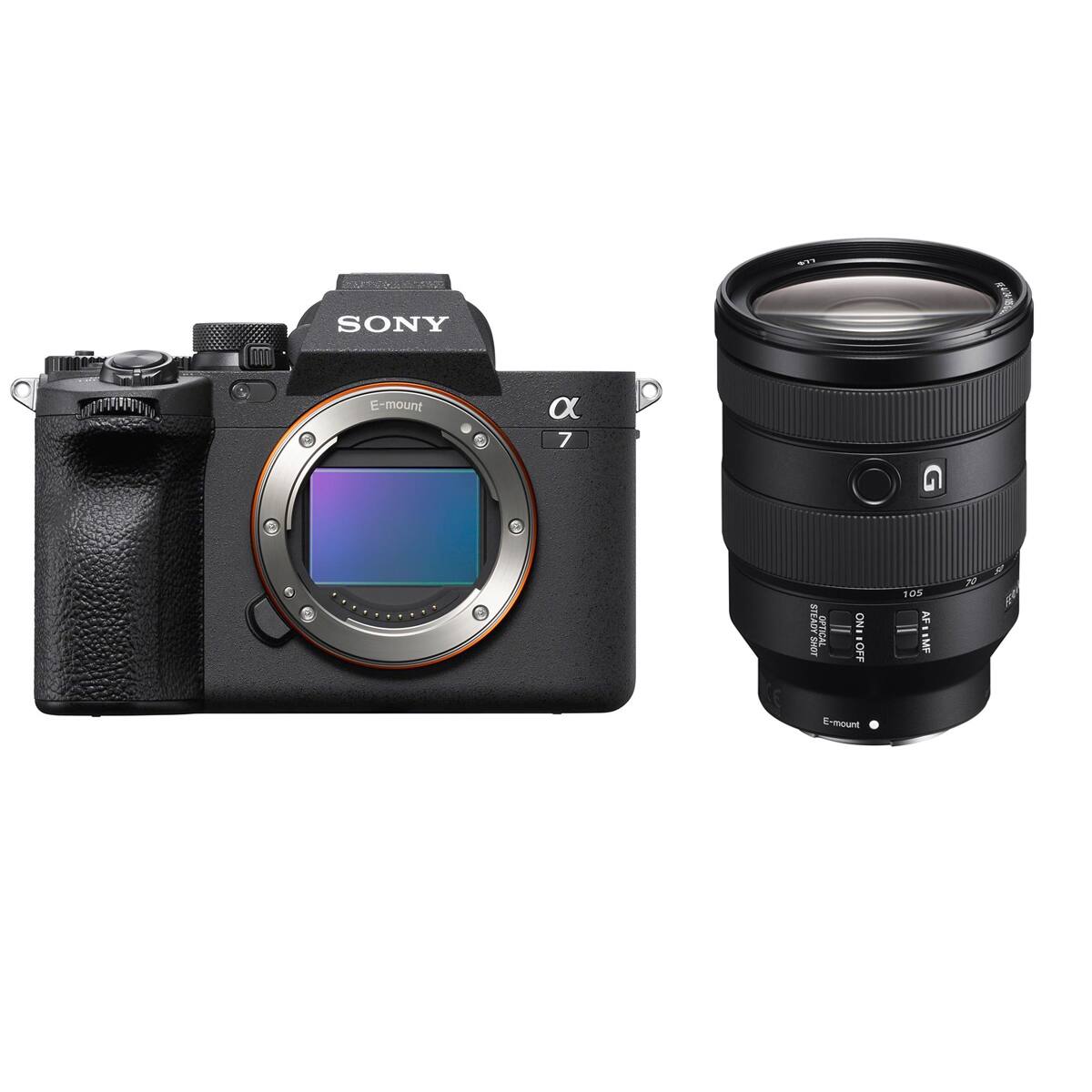 SONY α7 E-mount  
STEADYSHOT OPTICAL = NO OFF  
105 AF MF  
E-mount