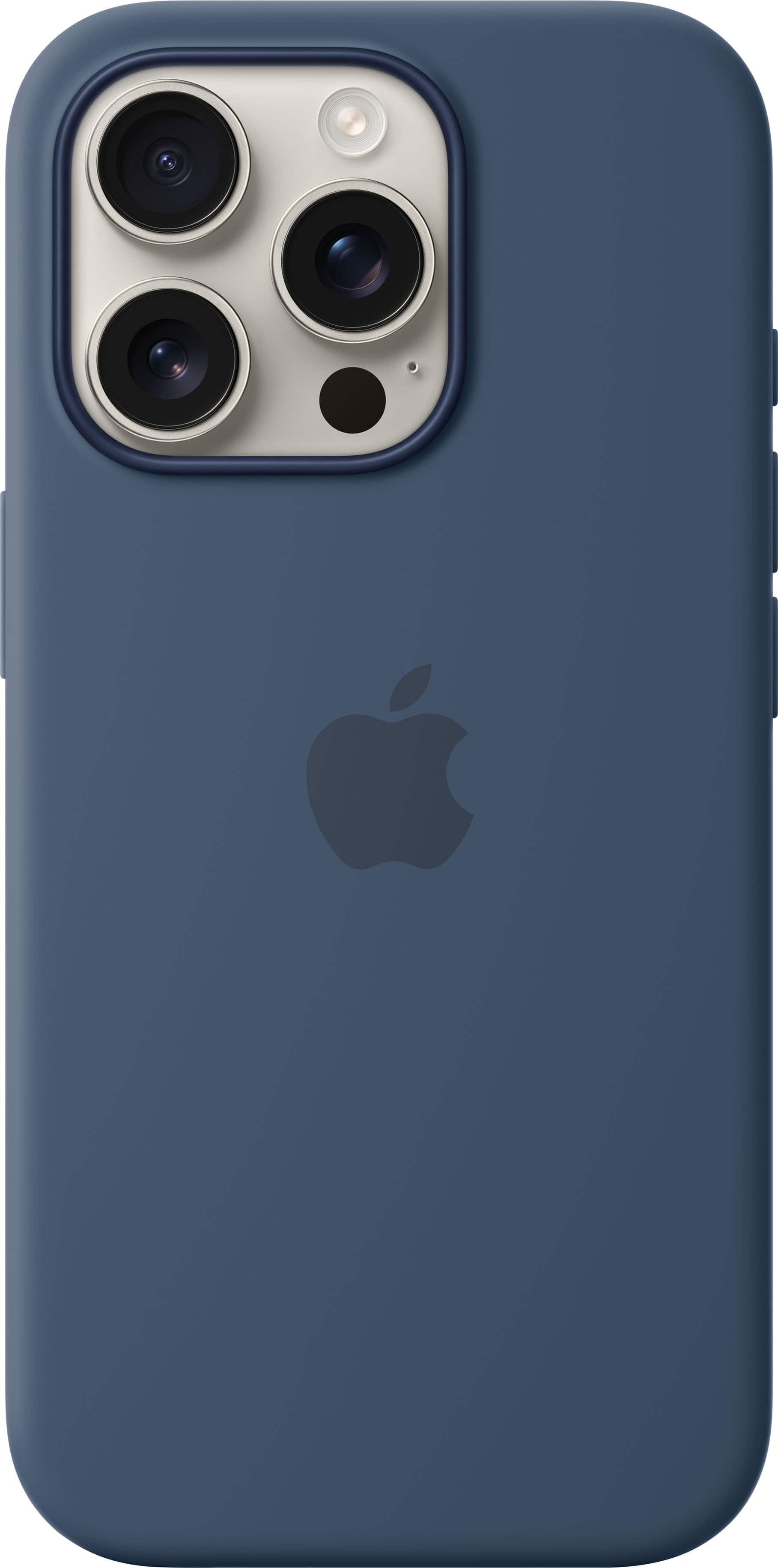Alt View 11. Apple - iPhone 16 Pro Silicone Case with MagSafe - Denim.