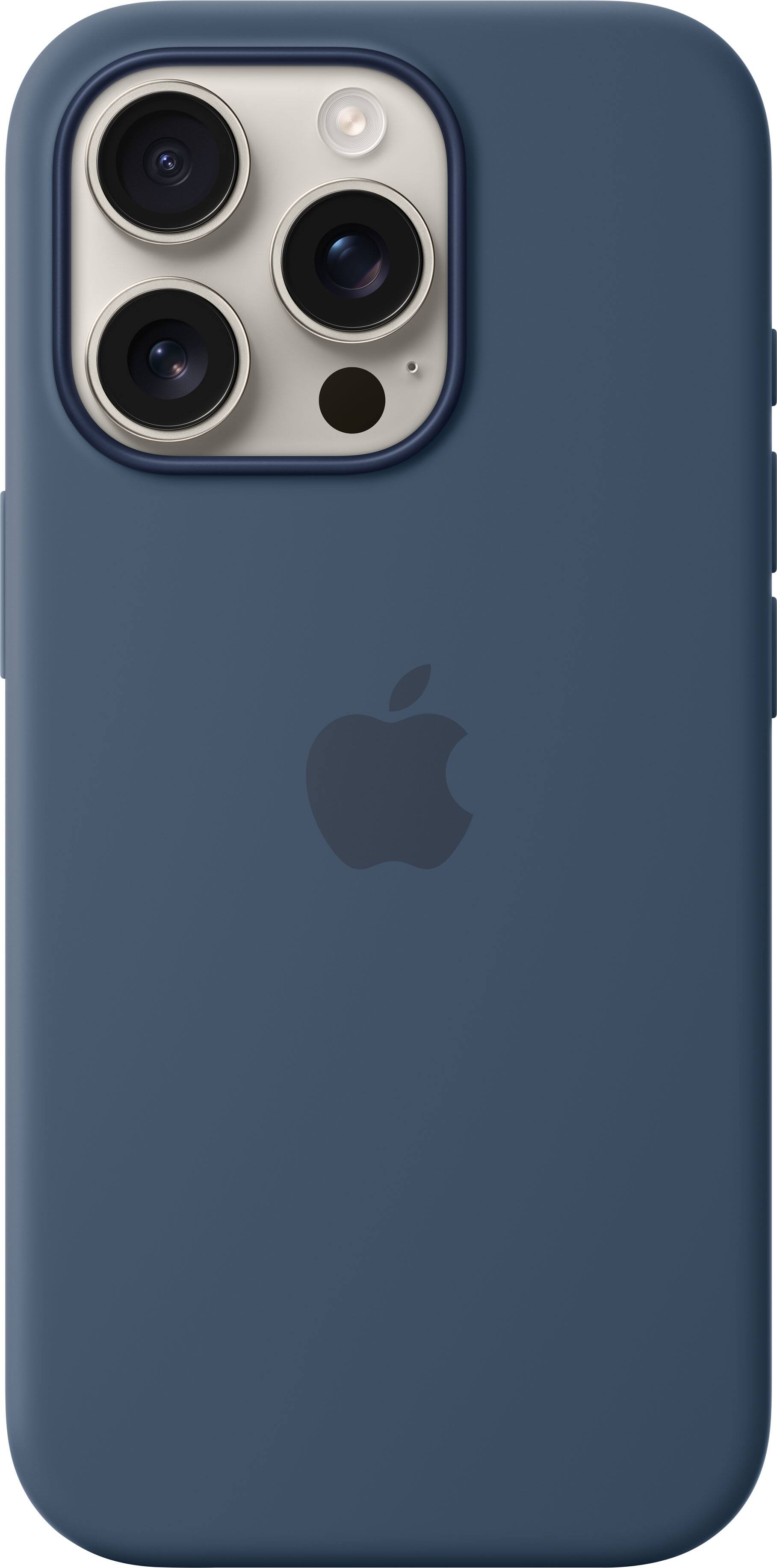 Alt View 11. Apple - iPhone 16 Pro Silicone Case with MagSafe - Denim.