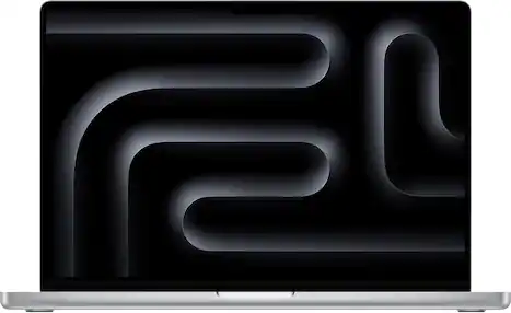 Front. Apple - MacBook Pro 16-inch Laptop - Apple M4 Max chip Built for Apple Intelligence - 48GB Memory - 1TB SSD - Silver.