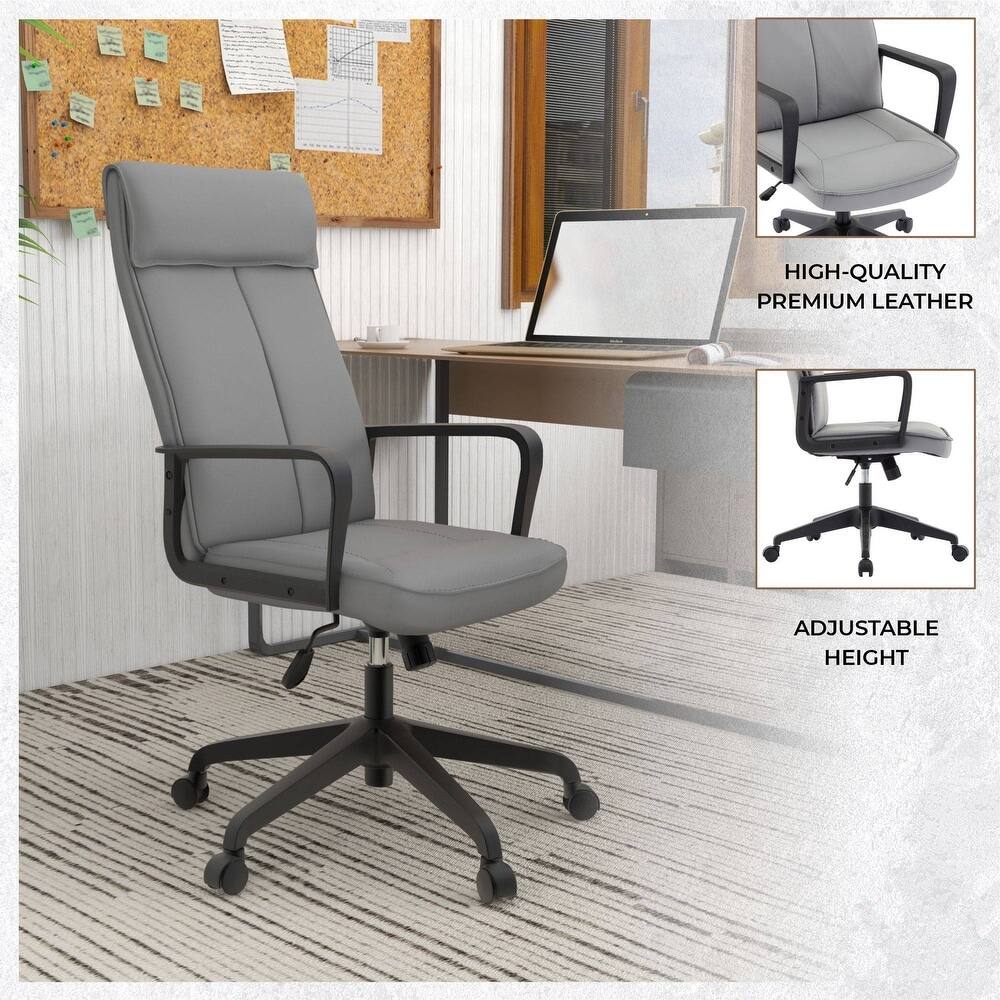 HIGH-QUALITY PREMIUM LEATHER  
ADJUSTABLE HEIGHT