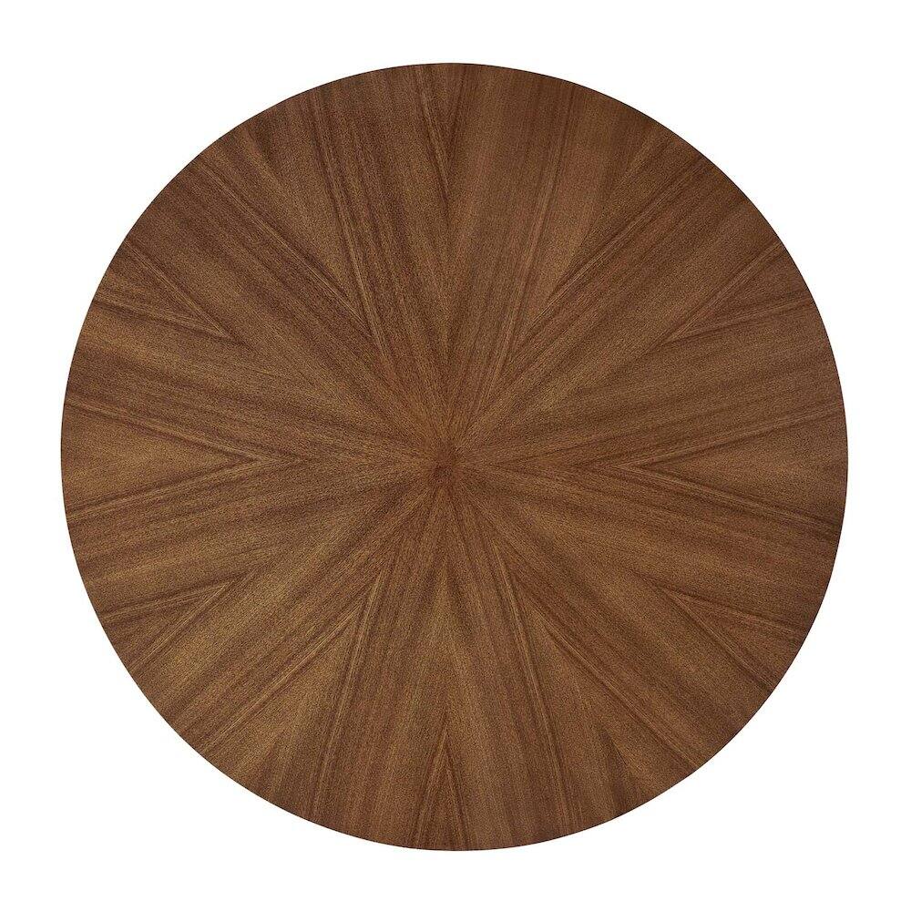 Alt View 4. Modway - Crossroads 47" Round Wood Dining Table - Brown.