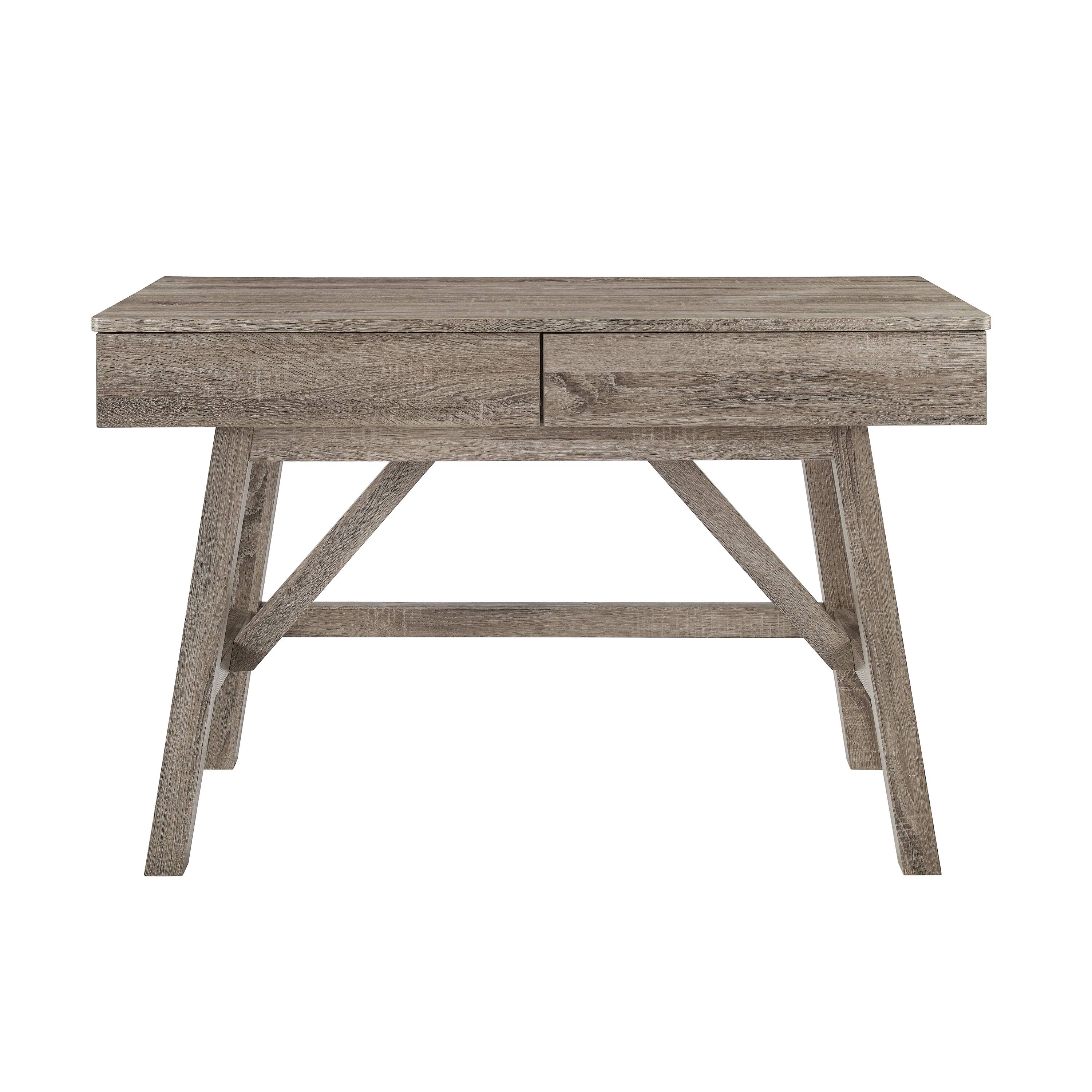 Linon Home Décor – Tennyson Two-Drawer Desk – Gray Sansujyuku sansujyuku.com