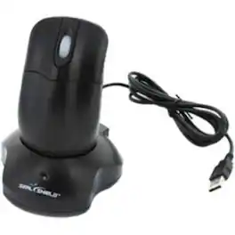 Seal Shield - Seal Storm Mouse - Optical - Wireless - Radio Frequency - Rechargeable - 1000 dpi - Scroll Wheel - 2 - Wireless - Black