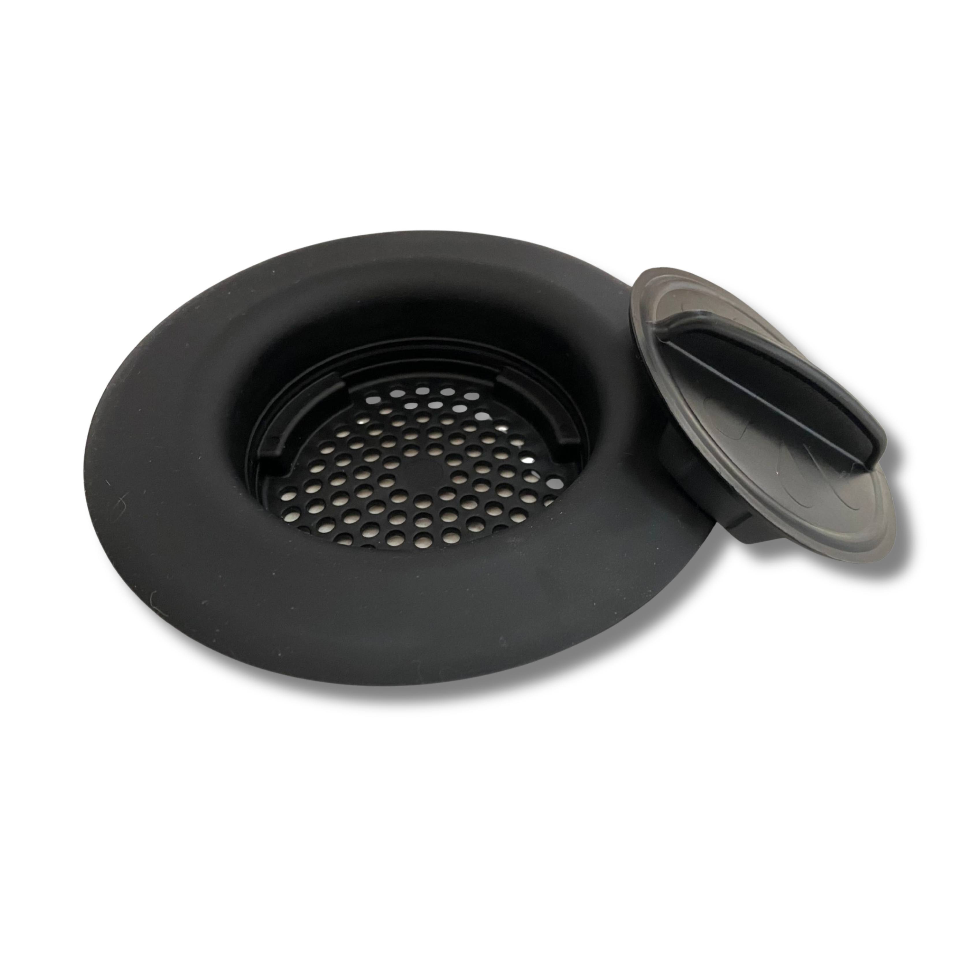"Flex Strainer - 2-in-1 Sink Drain Strainer & Stopper, Made in the USA, Universal Fits Most 3.5"" Drains, 1-Pack - Black" price history on PriceWatchPro