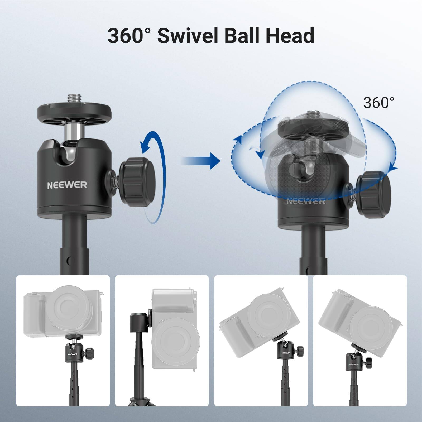 360° Swivel Ball Head