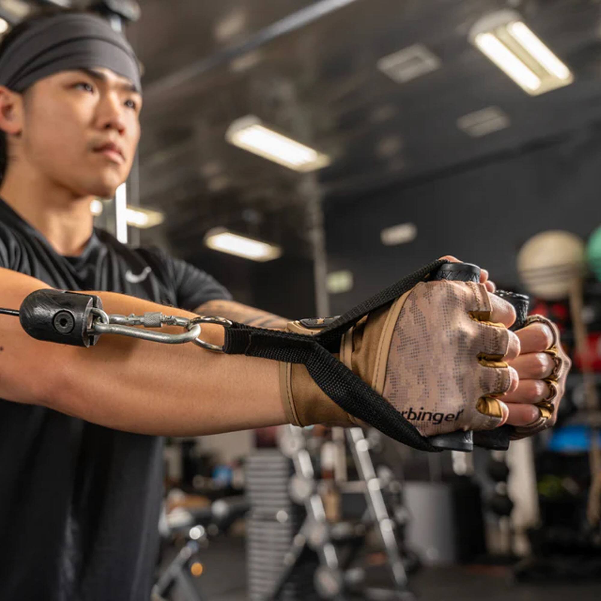 Alt View 2. Harbinger - Harbinger Men's Pro Wrist Wrap Gloves 3.0 - Tan Camo - 2Xlarge - Tan Camo.