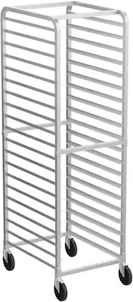 Front. Winado - 20 Tier Stainless Steel Bakery Rack Hold up to 20 Full or 40 Half Size Bun Pans for Restaurant & Commercial Kitchen Use - Silver.