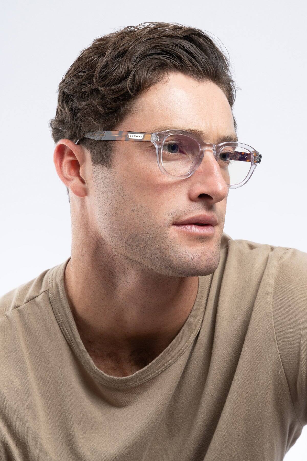 Alt View 9. GUNNAR - GUNNAR Computer Glasses  -  Emery, Tortoise/Onyx, Amber Lens - Blue Light Blocking, Relieve Dry Eye, Anti Glare - Tortoise Onyx.