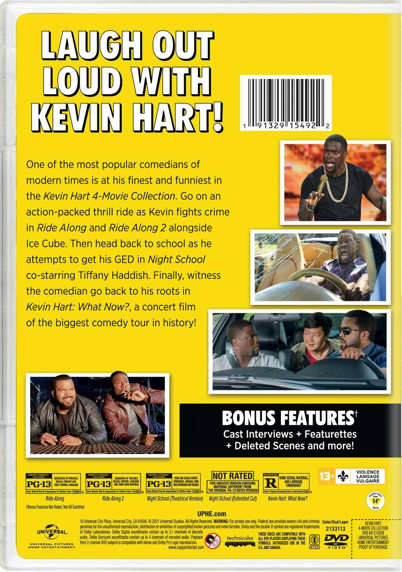 Angle. Kevin Hart 4-Movie Collection (DVD Set) [DVD].