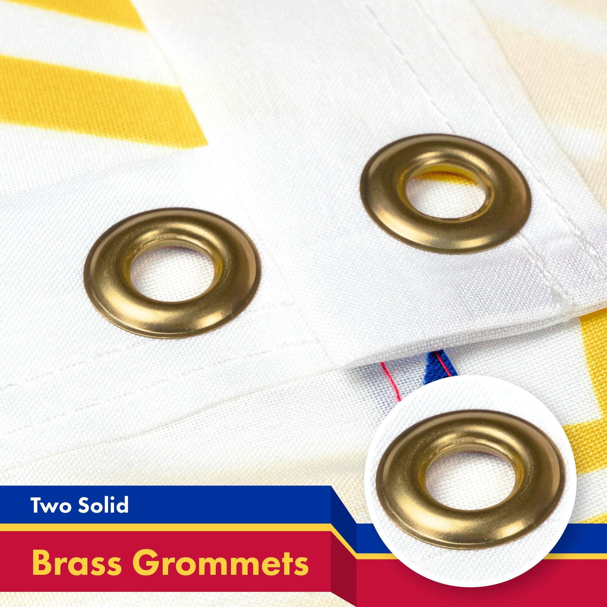 Two Solid Brass Grommets