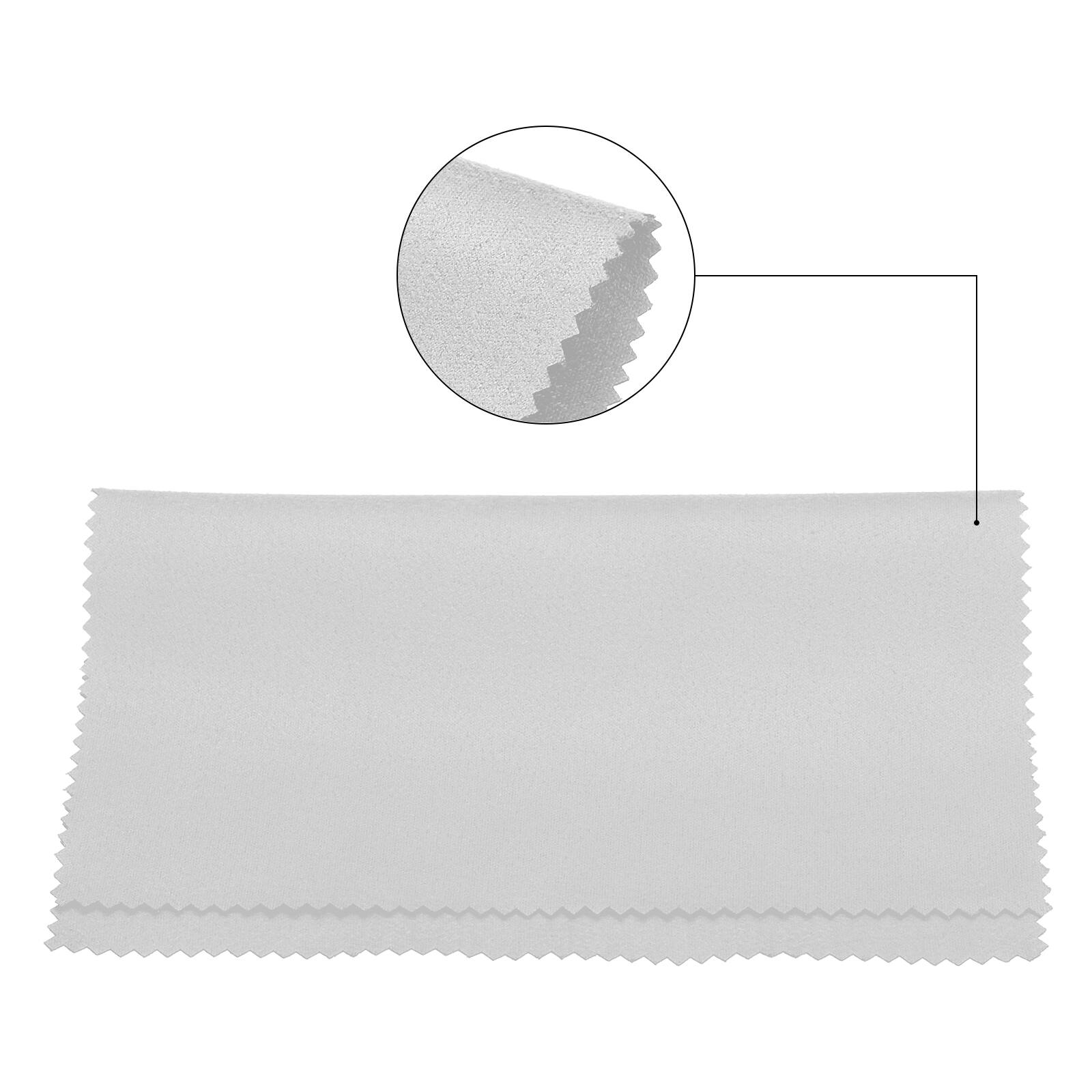Alt View 2. Unique Bargains - Eyeglass Microfiber Cleaning Cloth 7"x6", 24pcs Soft Suede Wipe for Lens, Eyeglasses, Screens in Vinyl Pouch - Grey.
