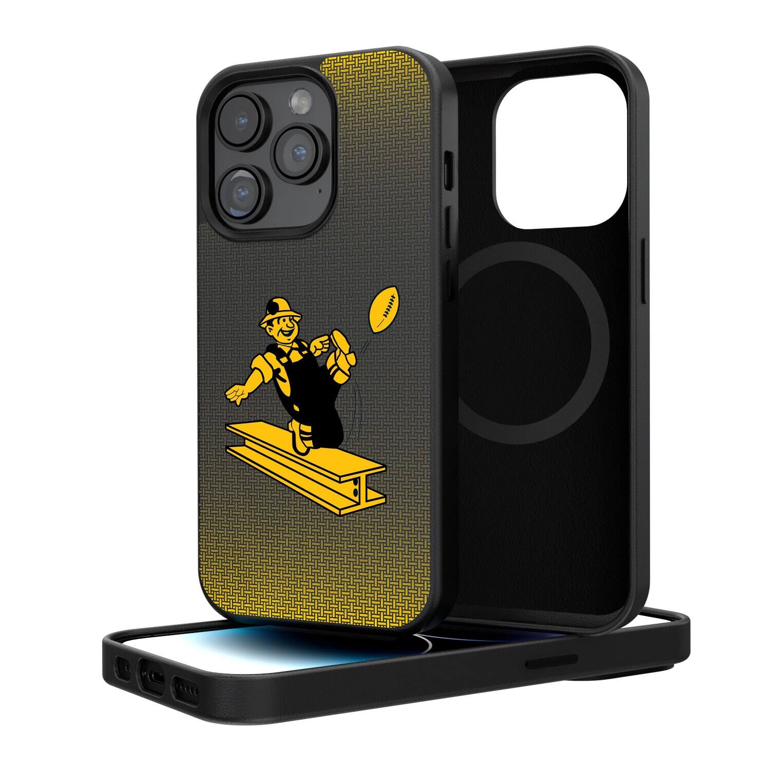 Keyscaper - NFL - Pittsburgh Steelers Linen Logo iPhone Magnetic Bump Case - 15 Pro Max - Black price history on PriceWatchPro