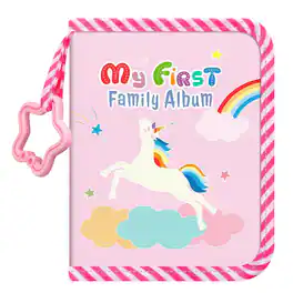 Kitcheniva - "My First Family Album" Design 18 Photos For 4x6 Inch Photo - Rainbow Steed