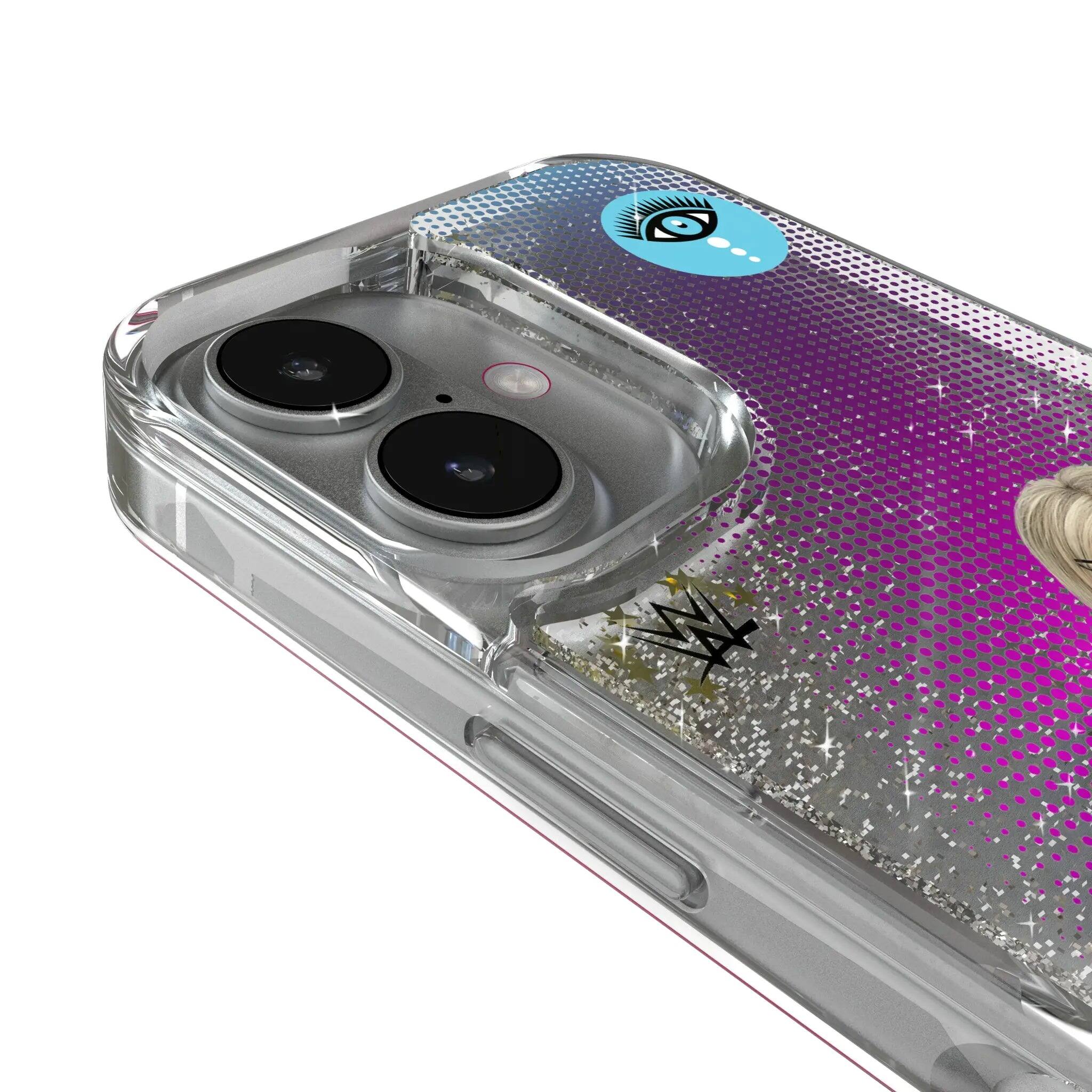 Left. Keyscaper - WWE Superstar Glitter Phone Case - Apple iPhone 13 Pro - Liv Morgan.