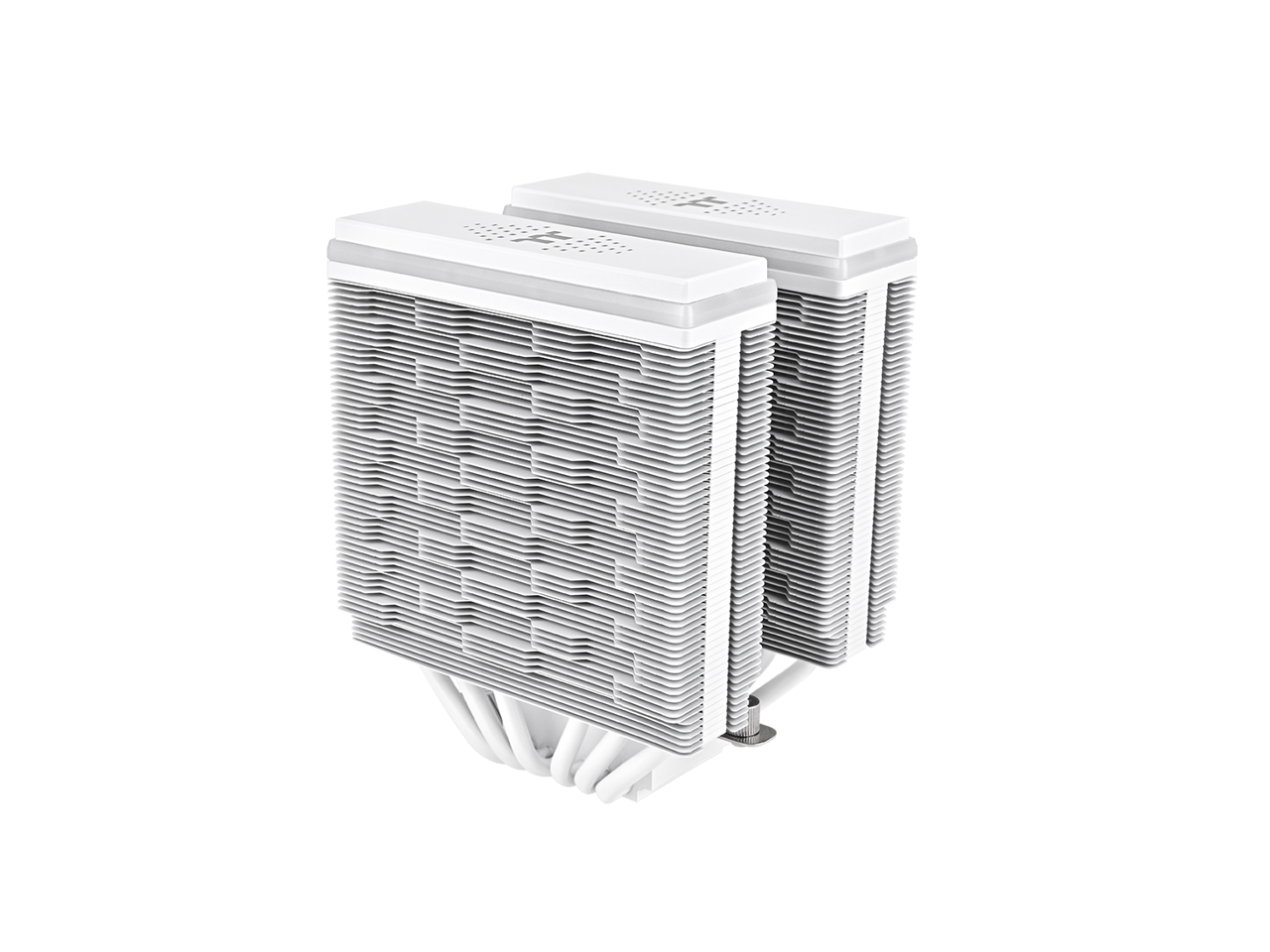 Alt View 6. Thermaltake - Thermaltake ASTRIA 600 ARGB CPU Cooler, 6 Heat Pipes, 2x120mm PWM Fans, 265W TDP, White, CL-P139-CA12SW-A - White.